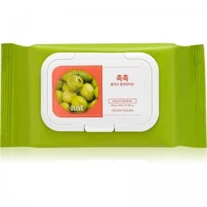 Holika Holika Daily Fresh Olive Waterproof Make-up Remover Wipes 60 pc