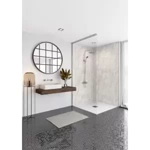 Mermaid Elite Himalayan Marble Post Form Single Shower Panel 2420 x 1200mm