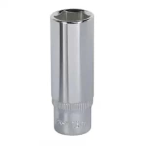 WallDrive Socket 13MM Deep 1/4" Sq. Drive Fully Polished