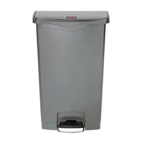 Rubbermaid Slim 68L Step Bin Grey Single