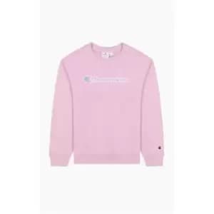 Champion Script Crew Neck Sweatshirt - Purple