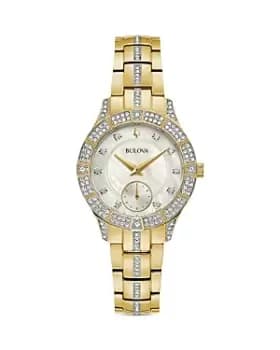 Bulova Crystal Watch, 30.5mm