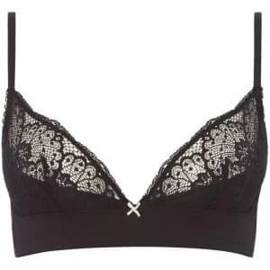 HEIDI KLUM INTIMATES Fleur Fantasy quarter Cup Bra - Black