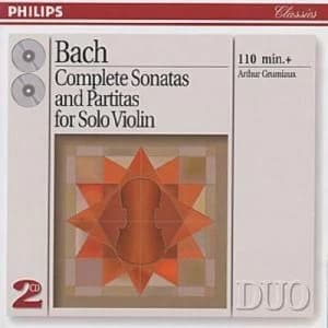 Bach - Complete Sonatas and Paritas for Solo Violin by Johann Sebastian Bach CD Album