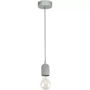 Netlighting Silvares 1 Light Ceiling Pendant Grey, E27