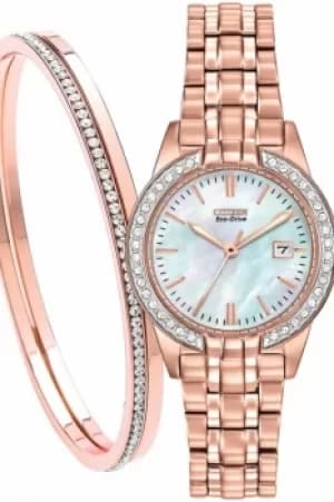 Ladies Citizen Ladies Gift Set Eco-Drive Watch EW1683-65D-SET