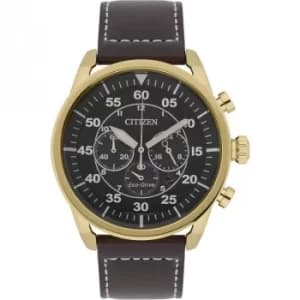 Mens Citizen Eco-drive Sport Strap Chronograph Stainless Steel Watch