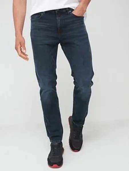 HUGO 708 Slim Fit Jeans - Navy, Size 30, Length Regular, Men