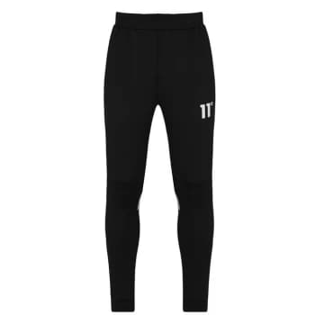 11 Degrees Cut and Sew Poly Jogging Pants - Black/Grey/Wht