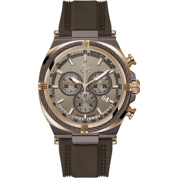 Gc Gc IronClass Watch Z32004G1MF - Two tone, Beige and Brown One Size
