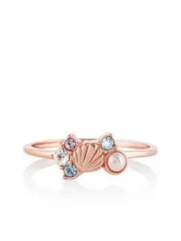 Olivia Burton Under The Sea Sparkle Shell Ring Rose Gold (L)