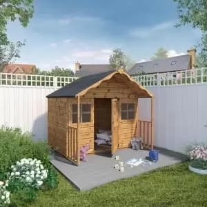 Mercia 6X4 Honeysuckle Apex Shiplap Playhouse - Assembly Service Included Brown