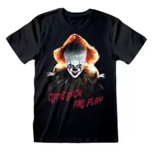 IT Chapter 2 - Come Back And Play Unisex Small T-Shirt - Black