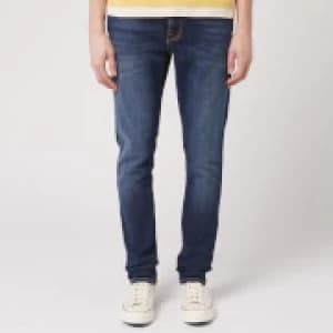 Nudie Jeans Mens Lean Dean Tapered Jeans - Dark Deep Worn - W30/L32 - Blue