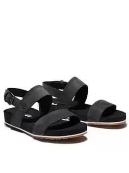 Timberland Malibu Waves Flat Sandals - Black, Size 4, Women