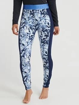 Superdry Ski Carbon Base Layer Legging - Navy, Black, Size 6, Women