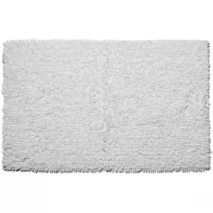 Croydex White Cotton Bathroom Mat Textile Bath Mats/White