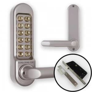 Borg 5009 Combination Lock DDA Handles + Mortice Nightlatch