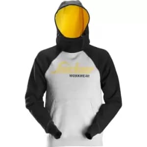 Snickers 2889 Logo Sweatshirt Hoodie Grey/ Black 3XL