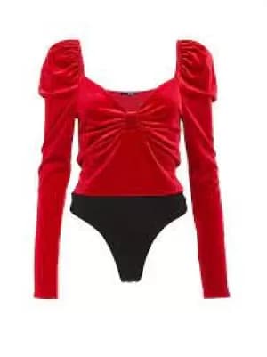 Quiz Red Velvet Sweetheart Bodysuit - 6