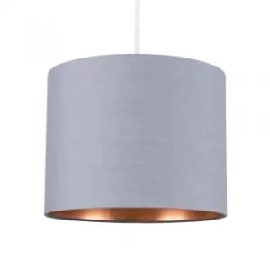 Reni Small Pendant Shade in Grey and Copper