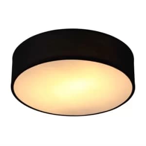 Ceiling Lamp Fabric 38cm Black