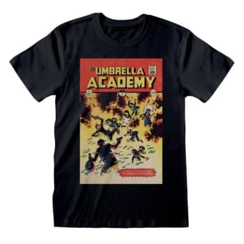 Umbrella Academy - Comic Cover Unisex Small T-Shirt - Black