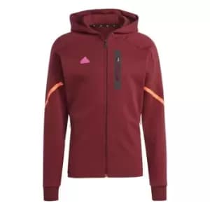 adidas GameDay Full Zip Hoodie Mens - Red