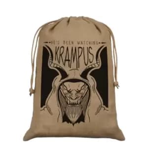 Grindstore Anti Christmas Hessian Krampus Santa Sack (One Size) (Brown/Black)