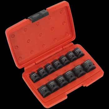 Sealey AK5613LP 13 Piece 1/2" Drive Impact Socket Set 1/2"