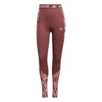 adidas Techfit Fierce Long Tights Womens - Red