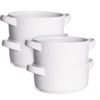 Soup Bowls with Handles - Set of 4 M&W