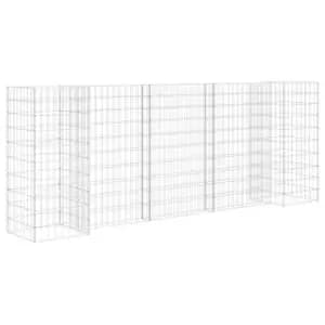 Vidaxl H-shaped Gabion Planter Steel Wire 260X40X100 cm