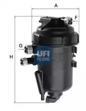 55.125.00 UFI Fuel Filter