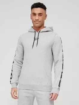 Reebok Identity Tape Pullover Hoodie - Medium Grey Heather, Size 2XL, Men