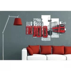 ST024 Multicolor Decorative MDF Painting (5 Pieces)