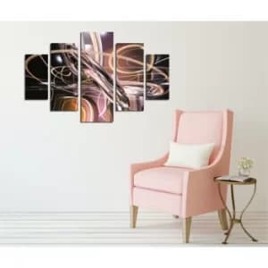 ST240 Multicolor Decorative MDF Painting (5 Pieces)