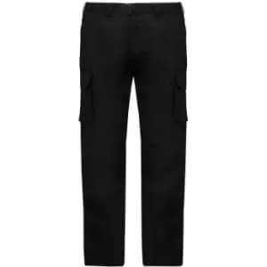 Kariban Adults Unisex Multi-Pocket Cargo Trousers (36R) (Dark Navy) - Dark Navy