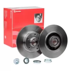 BREMBO Brake disc PRIME LINE - With Bearing Kit 08.B391.37 Brake rotor,Brake discs RENAULT,Megane IV Schragheck (B9A/M/N_)