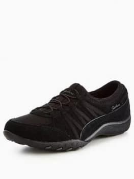 Skechers Breathe Easy Moneybags Bungee Trainer Black Size 3 Women