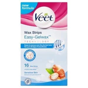 Veet Bikini and Underarm Wax Strips with Easy Grip x16