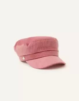 Accessorize Womens Cord Mariner Cap Pink