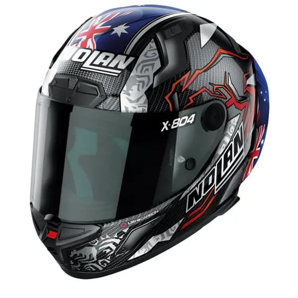 Nolan X-804 RS Ultra Carbon Stoner 10th Anniversary 026 Replica Full Face Helmet Size M