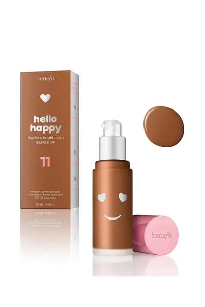 Benefit Hello Happy Flawless Brightening Foundation Spf15 30ml 11 Dark Neutral
