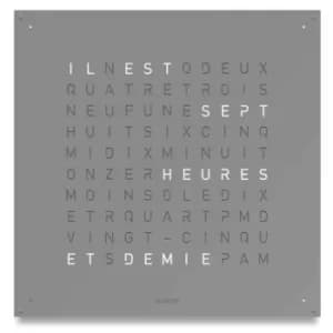 QLOCKTWO Large Grey Pepper Wall Clock 90cm