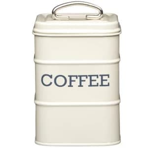 KitchenCraft Living Nostalgia Coffee Canister - Cream