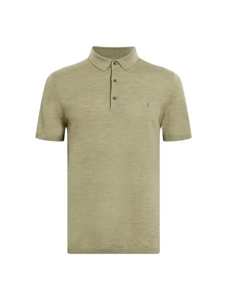Allsaints Mode Merino Wool Slim Fit Polo Shirt