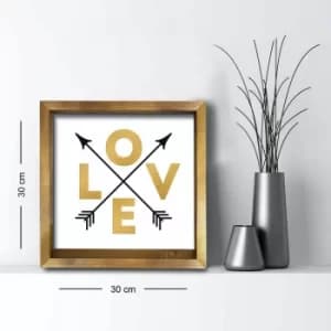 3030AHS-0102a Multicolor Decorative Framed MDF Painting