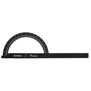 Faithfull Prestige Angle Gauge Black Aluminium 150 x 270mm
