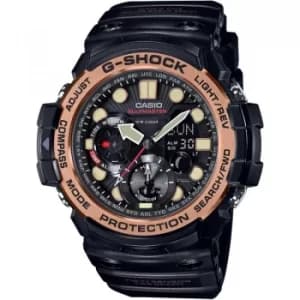 Mens Casio G-Shock Gulfmaster Master Of G Vintage Black And Alarm Chronograph Watch